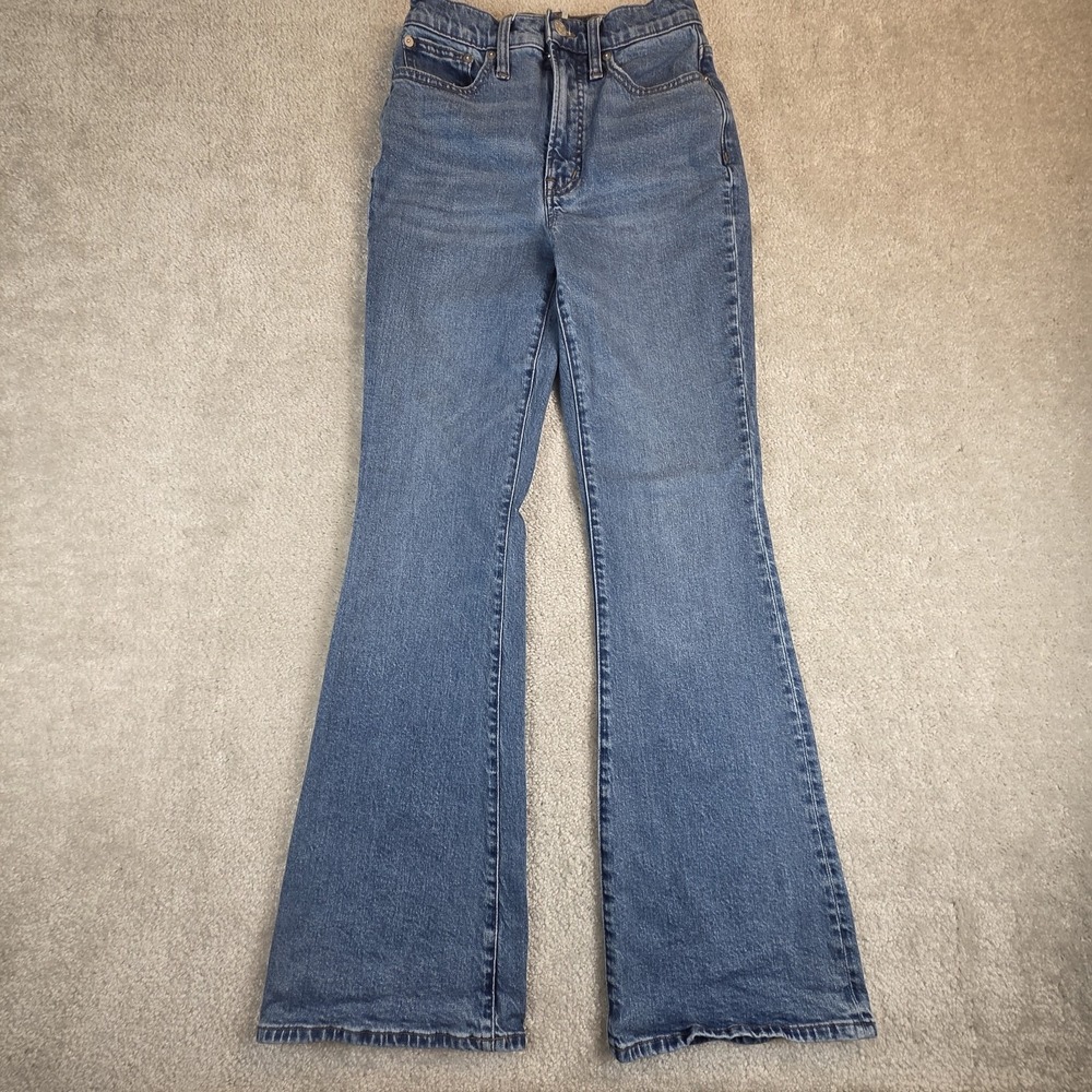 Madewell Perfect Vintage Flare Jeans Womens 24x30 Mid‎ Rise Medium Wash Stretch